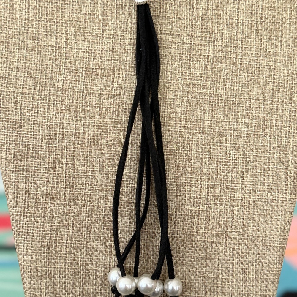 Plunder Black and Silver Beaded Necklace